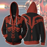 R2-D2 Cosplay Hoodie – Robot Sweatshirt with Zipper, Inspired by Darth Vader and Stormtrooper for Men and Women