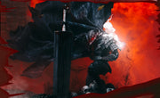 JLDZ Toy Berserk Legendary Black Swordsman Guts Action Figure Collectible