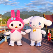 Giant Kuromi & My Melody Mascot Costume – Inflatable Hello Kitty Character Cosplay for Advertising, Carnival & Events