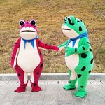 Inflatable Frog Mascot Costume – Adult Cartoon Cosplay Suit for Events, Performances & Parties