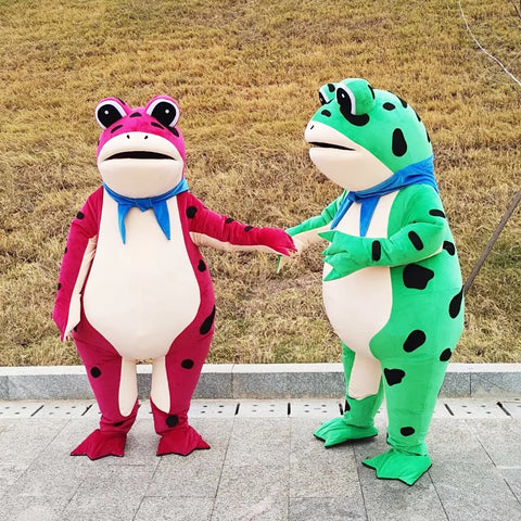 Inflatable Frog Mascot Costume – Adult Cartoon Cosplay Suit for Events, Performances & Parties