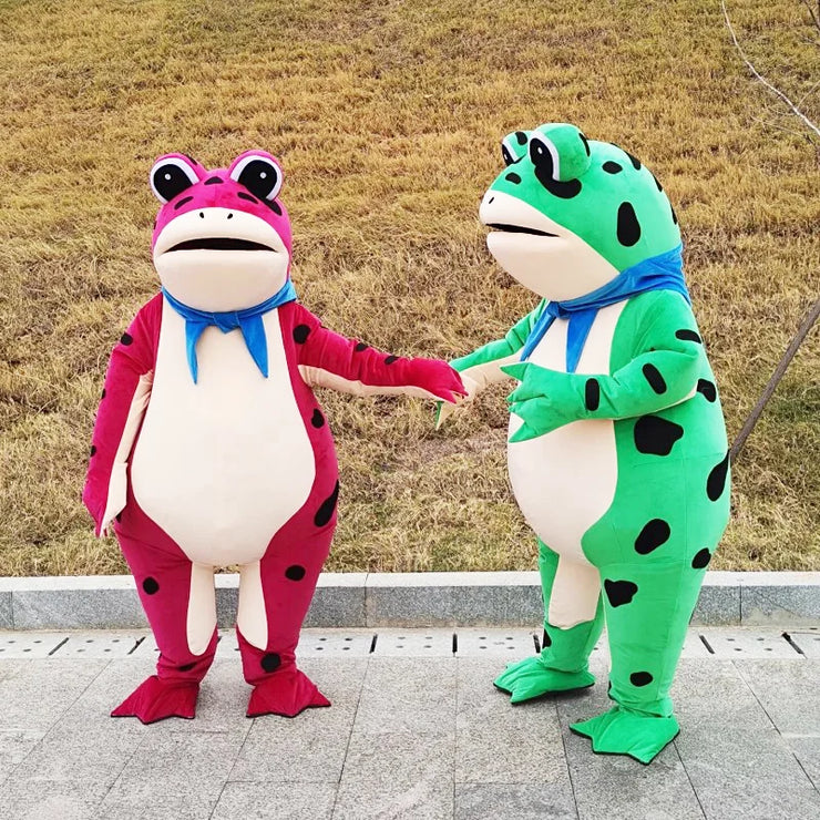 Inflatable Frog Mascot Costume – Adult Cartoon Cosplay Suit for Events, Performances & Parties