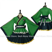 Froppy Cosplay Frog Tsuyu Asui Costume Fantasy Dress Kimono Lolita Maid Cosplay Uniform Outfits Women Suit