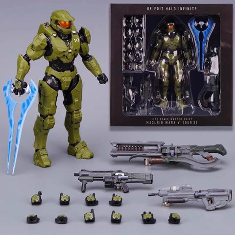 1/12 Scale Halo Action Figure Emile-A239 Articulated Action Figures PVC