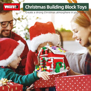 1084pcs New City Creativity Winter Village Christmas House Christmas ART House Model Building Blocks Bricks Kids Toys Christmas Gifts