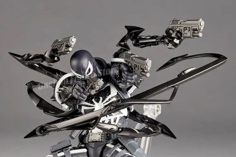 Amazing Yamaguchi Revoltech Agent Venom Action Figure – Superhero Eugene Thompson Model Toy, Perfect Gift Collection