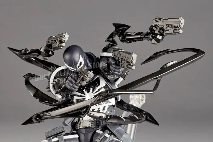 Amazing Yamaguchi Revoltech Agent Venom Action Figure – Superhero Eugene Thompson Model Toy, Perfect Gift Collection