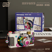 Retro DSLR Camera Assembly 500+ pieces Building Block Detachable Mechanical Trendy Punk Style Model