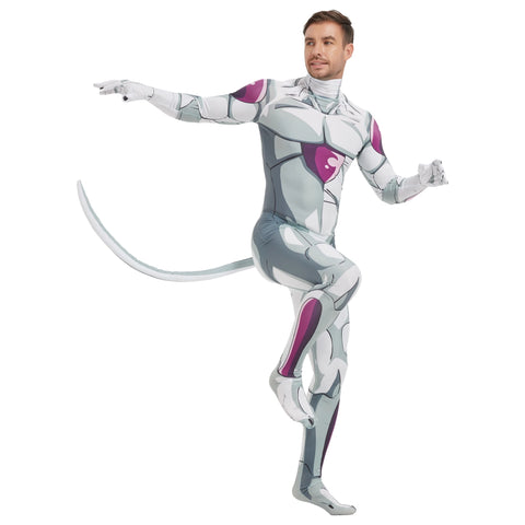 Dragon Ball Frieza Cosplay Spandex Zentai Jumpsuit Outfit