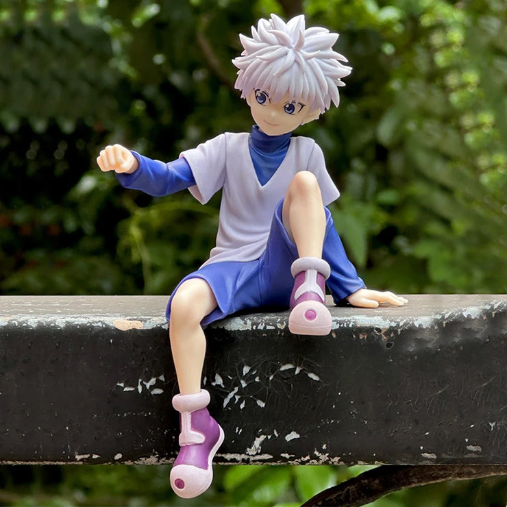 12cm Anime Figures Gon Freecss & Killua Zoldyck – Collectible PVC Action Dolls, 2-Piece Set for Birthday and Christmas Gifts
