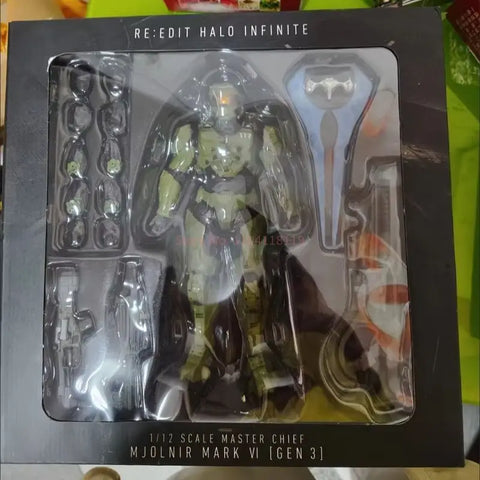Sentinel Master Chief Action Figure Pvc Anime Collection Model Mjolnir Mk Vi Sv Action 18cm John117 S117 Movable Doll Toys