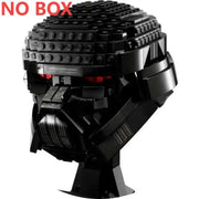 Star Wars Fighter Pilot Helmet Building Blocks Desk Decoration AT Jangos Kylos Fetts Rens C-3PO