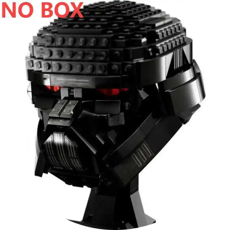 Star Wars Fighter Pilot Helmet Building Blocks Desk Decoration AT Jangos Kylos Fetts Rens C-3PO