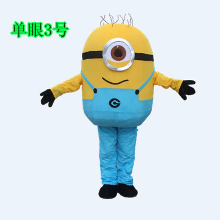 Yellow Minion Mascot Costume – Adult Cosplay Suit for Carnival, Parties, Performances & Halloween Events