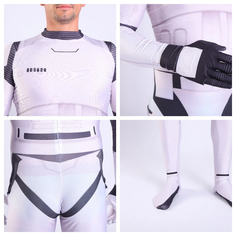 Storm Trooper Cosplay Jumpsuit Outfit