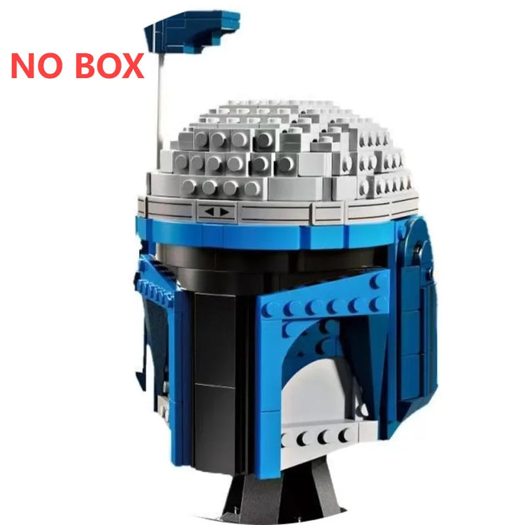 Star Wars Fighter Pilot Helmet Building Blocks Desk Decoration AT Jangos Kylos Fetts Rens C-3PO