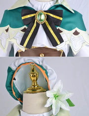 Genshin Impact Venti Cosplay Costume Wig Dress