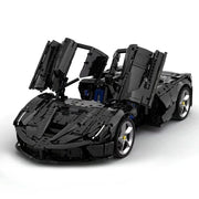 MOC 42143 High-Tech Black SP3 Sports Car Kit Building Bricks 3636 Pcs