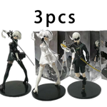 NieR: Automata YoRHa Type A2, 2B & 9S PVC Figure Set – Anime Collectible Statues