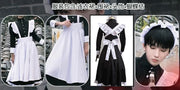 Unisex Maid Cosplay Costume – Long Lolita Apron Dress for Women and Men, Inspired by Anime and Jujutsu Kaisen Café Style
