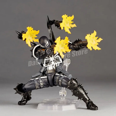 Amazing Yamaguchi Revoltech Agent Venom Action Figure – Superhero Eugene Thompson Model Toy, Perfect Gift Collection