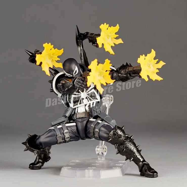 Amazing Yamaguchi Revoltech Agent Venom Action Figure – Superhero Eugene Thompson Model Toy, Perfect Gift Collection
