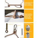 APWIKOGER Climbing Rope Ladder
