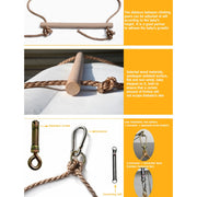 APWIKOGER Climbing Rope Ladder