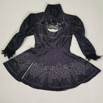 Big Size Yorha 2B Cosplay Costume Black Leotard Dress 2B Full Set Halloween Shojou Magical Girl Outfits Wig Gloves Eyemask Socks