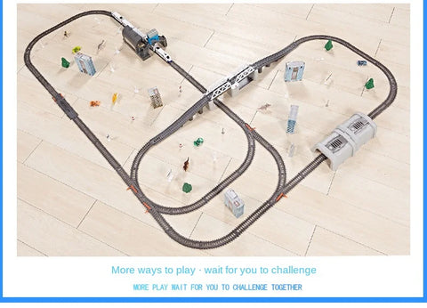 High-Speed Electric Train Set – Realistic Rail Model with Tracks for Kids to Assemble