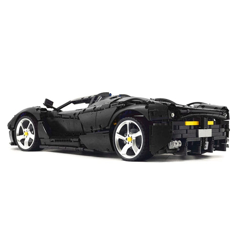 MOC 42143 High-Tech Black SP3 Sports Car Kit Building Bricks 3636 Pcs