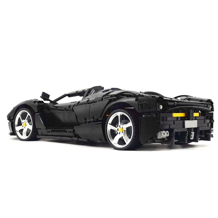 MOC 42143 High-Tech Black SP3 Sports Car Kit Building Bricks 3636 Pcs