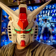 Vol.1 RX-78-02 Cyberpunk Mech Robot Helmet – 1:1 Scale Cosplay Mask with Light Touch Control