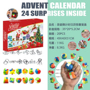 Christmas Advent Calendar Box Princess Dress Up Headwear Jewelry Set cute unicorn toys 24Days Countdown Calendar Xmas Gifts