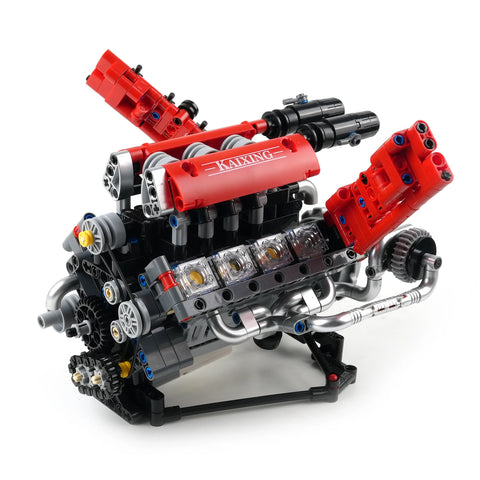 660PCS V8 Engine Model Technical Building Blocks K96203 With Motor + LED Light APP Control Programmable Cars Assembly Bricks Toy