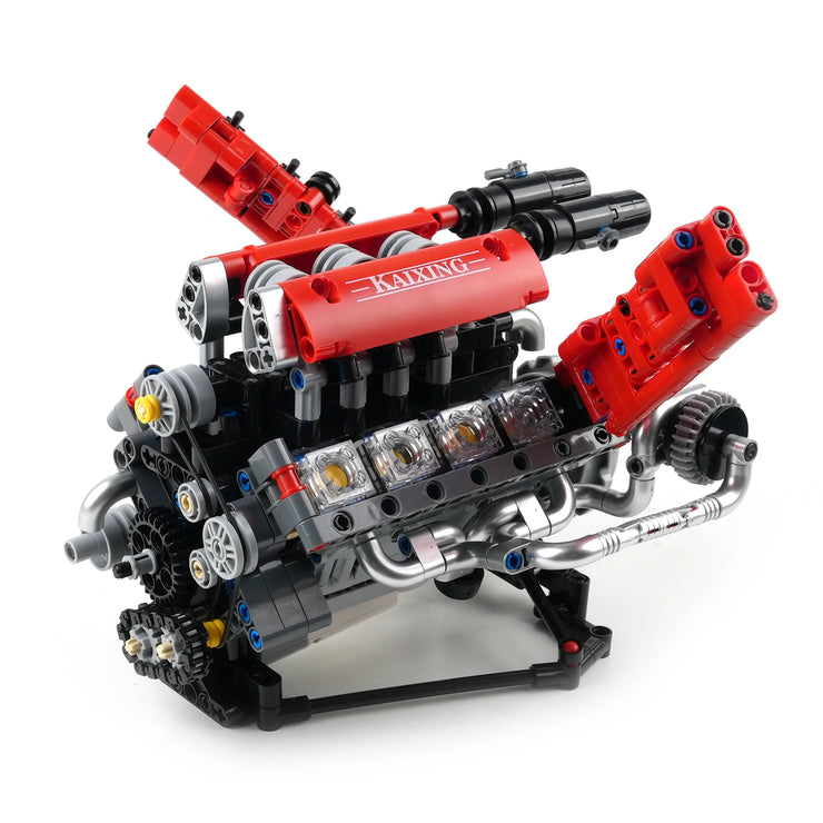 660PCS V8 Engine Model Technical Building Blocks K96203 With Motor + LED Light APP Control Programmable Cars Assembly Bricks Toy