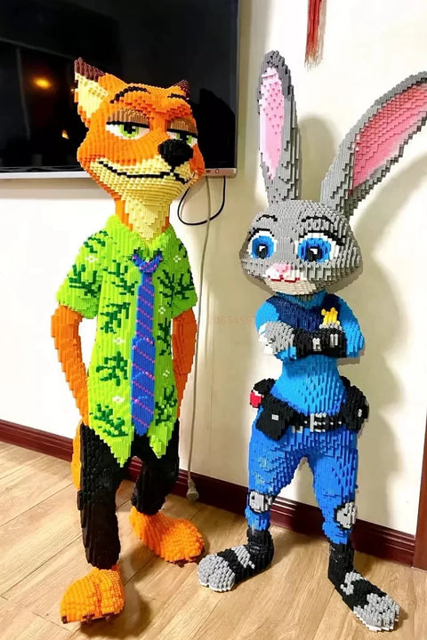 Anime Kawaii Zootopia Children Educational 100cm Tall Three-dimensional Building Blocks Toys