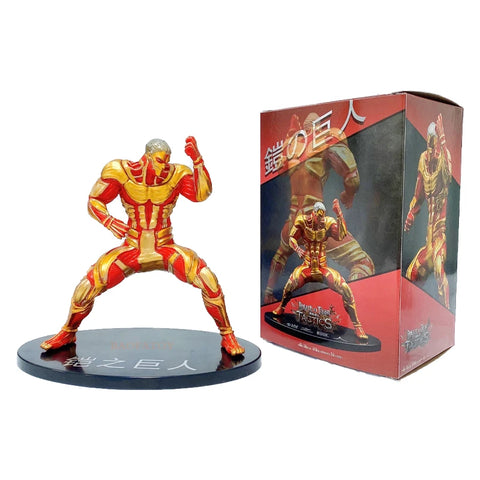 28cm Attack on Titans Levi Ackerman Action Anime Figura Kawai Eren Jaege Mikasa Ackerman The Armored Titan Figure