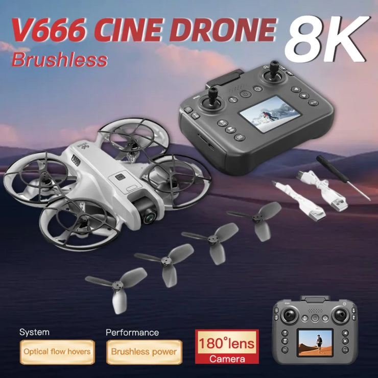 Xiaomi Mijia MINI V666 Drone 4K Professional WIFI 5G Dron Obstacle Avoidance Brushless Altitude Headless Mode RC Quadcopter Toys