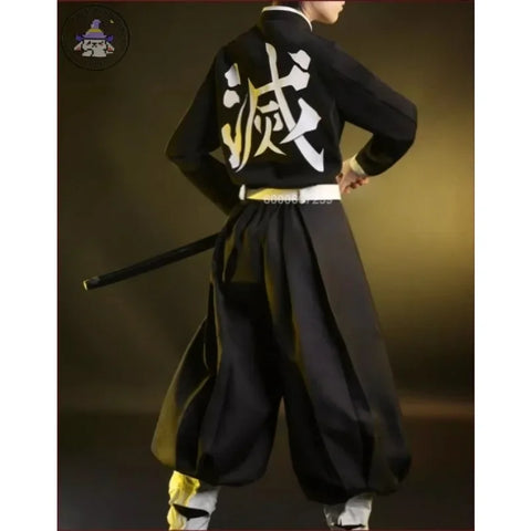 Demon Slayers Kimetsu No Yaiba Anime Kamado Tanjirou Cosplay Costume Women Men Kisatsutai Uniform Wig Halloween Comic Con Outfit