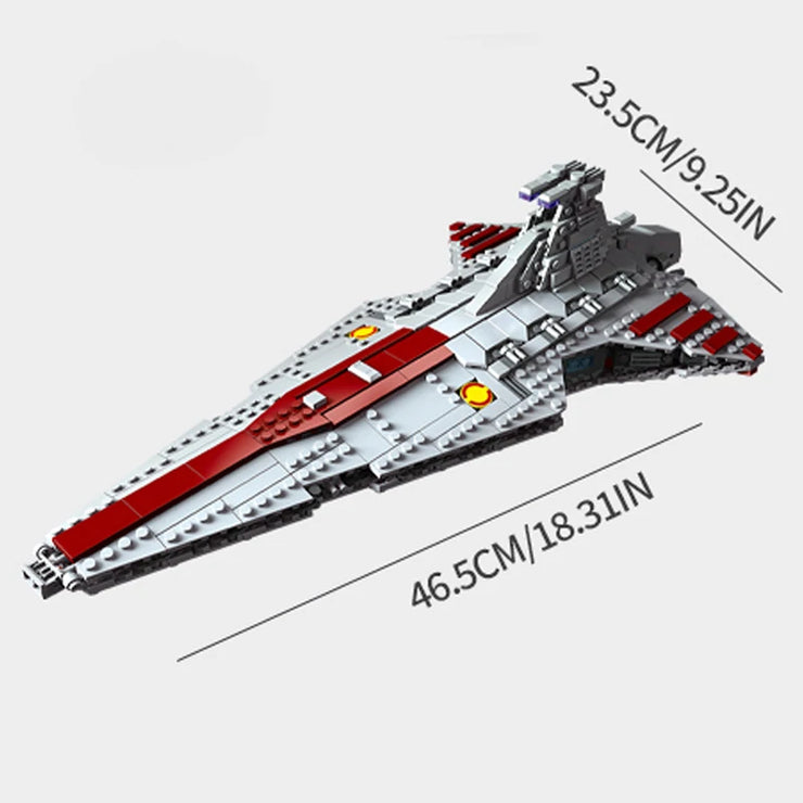 Space Battleship Building Set – 960pcs MOC Defense Ship Bricks Model Kit