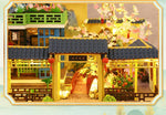 Light-Up Wooden Dollhouse Kit — DIY Villa with Furniture (Ages 8+)