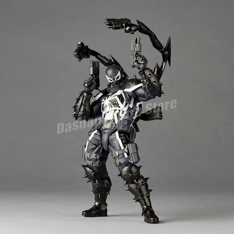 Amazing Yamaguchi Revoltech Agent Venom Action Figure – Superhero Eugene Thompson Model Toy, Perfect Gift Collection