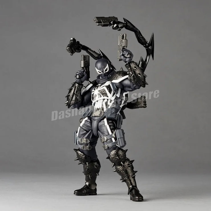 Amazing Yamaguchi Revoltech Agent Venom Action Figure – Superhero Eugene Thompson Model Toy, Perfect Gift Collection