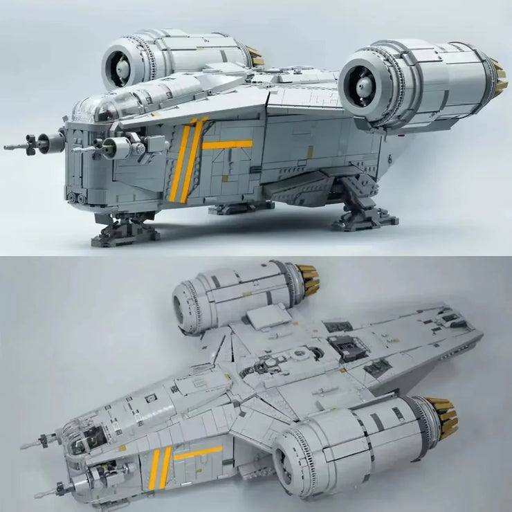 Mandalorian MOC 75331Razor Chest Starship Blade Wings 6187PCS building Block
