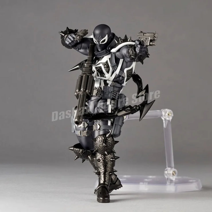 Amazing Yamaguchi Revoltech Agent Venom Action Figure – Superhero Eugene Thompson Model Toy, Perfect Gift Collection