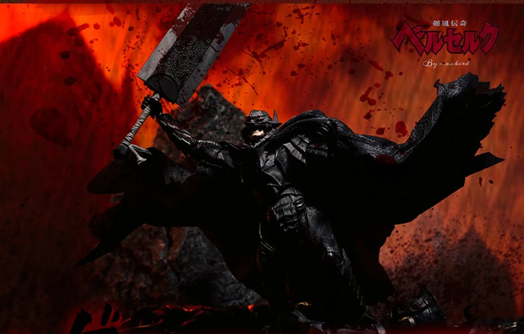 JLDZ Toy Berserk Legendary Black Swordsman Guts Action Figure Collectible