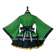 Froppy Cosplay Frog Tsuyu Asui Costume Fantasy Dress Kimono Lolita Maid Cosplay Uniform Outfits Women Suit