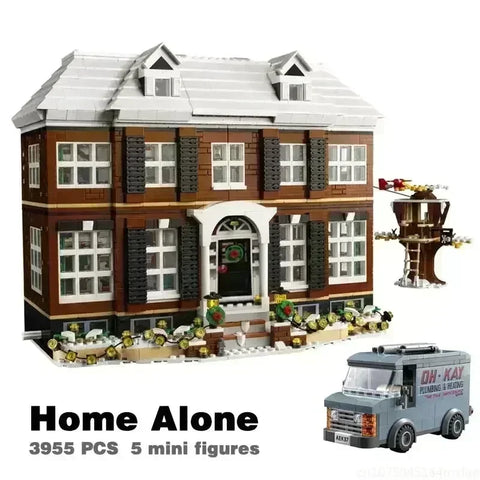 3955 Pcs Home Alone Kevin McCallister’s Home House Model Building Blocks Bricks Toy for Boy Kids Christmas Birthday Gifts