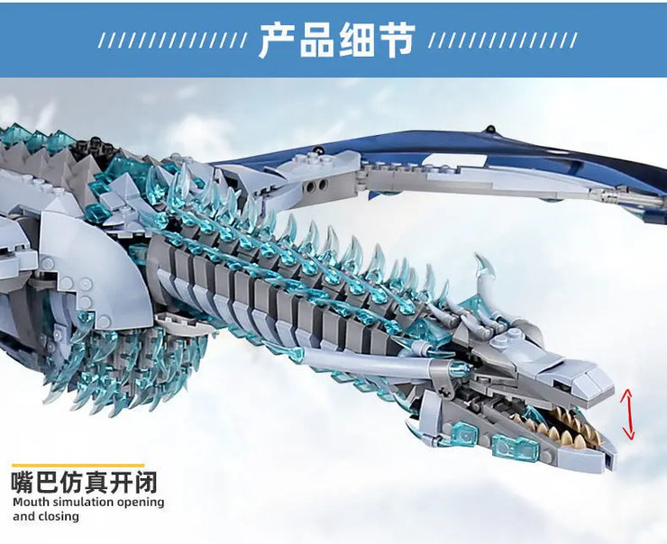 Giant Dragon Building Set – 1889pcs Creative MOC Fantasy Bricks Model